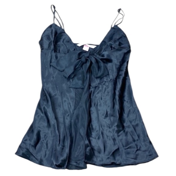 Victoria's Secret Other - Victorias Secret Silk Blend Front Tie Lingerie Top